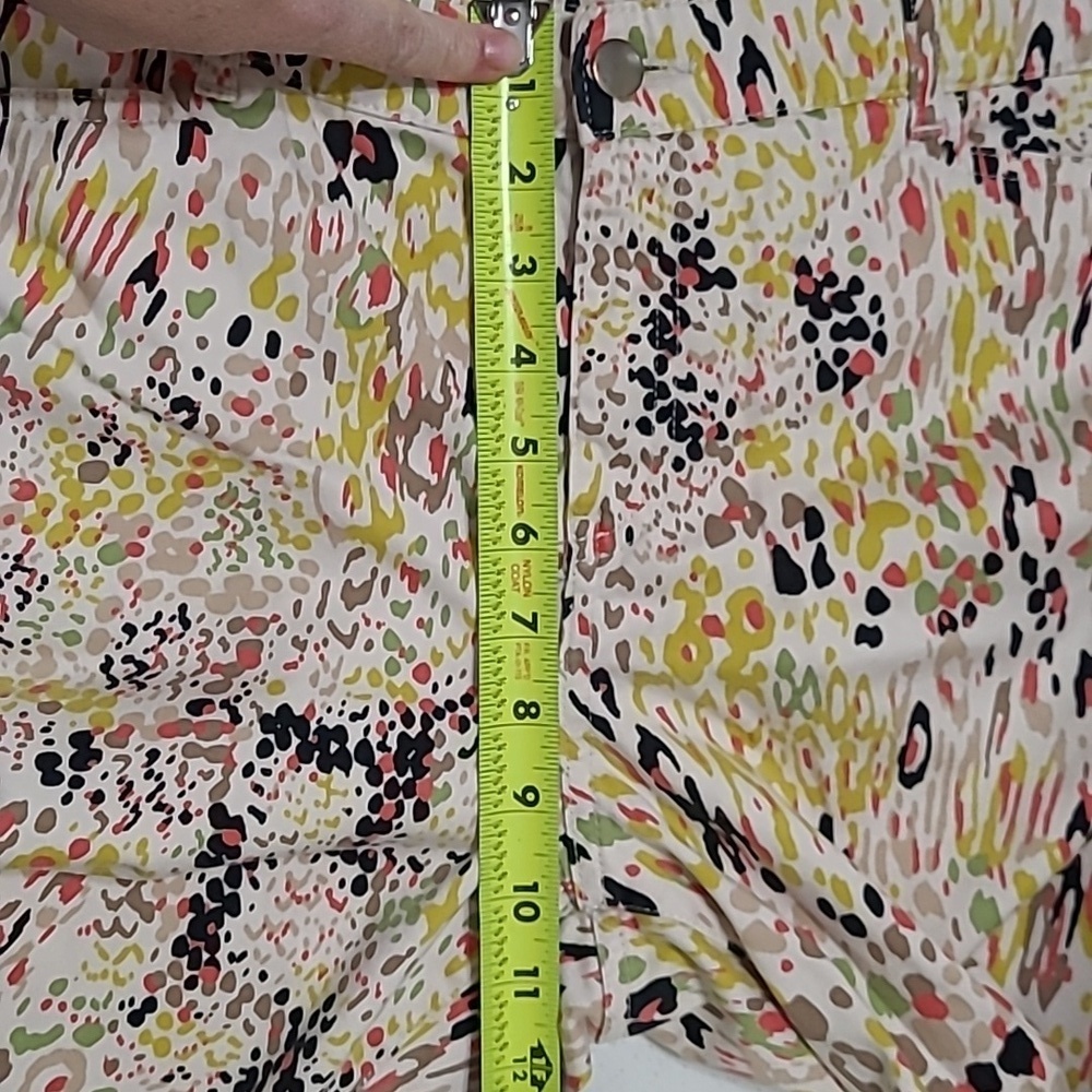 Madison Multicolor Abstract Polka-dot Cropped Pants size 14 - Picture 8 of 8